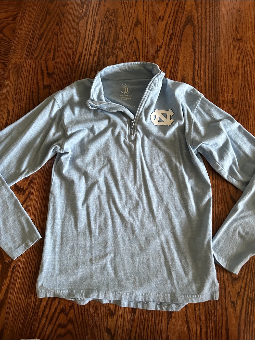 University of North Carolina Light Blue Quarter-Zip Pullover - Kids